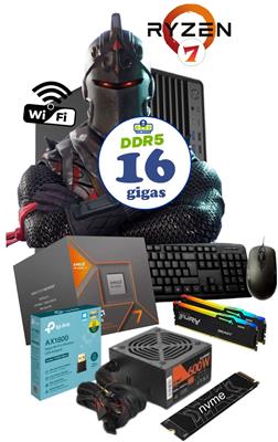 PC AMD RYZEN 7 8700G 16GB DDR5 RGB 1TB A620M PRO W